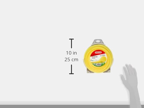 Oregon Mähfaden 3 mm Gelb für hohes Gras & Unkraut – Strapazierfähig für Rasentrimmer, 169 m Länge