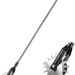 Manueller Rasenkantenschneider von Premium-Marke, Edelstahl Kantentrimmer mit scharfer Klinge & verstellbarem Langgriff