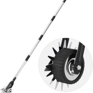 HAUSPROFI Rasenkantenschneider mit Verbesserter Stiel - Einstellbarer 3-teiliger Edelstahlgriff für präzise Rasenkantenp