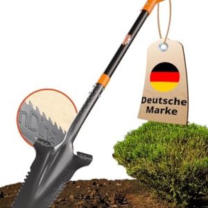 Stabiler Wurzelspaten mit ergonomischem Griff | Ideal zum Graben in harten Böden | Gartenarbeit leicht gemacht!