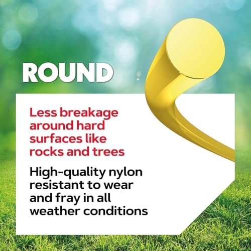 Oregon Mähfaden 3 mm Gelb für hohes Gras & Unkraut – Strapazierfähig für Rasentrimmer, 169 m Länge