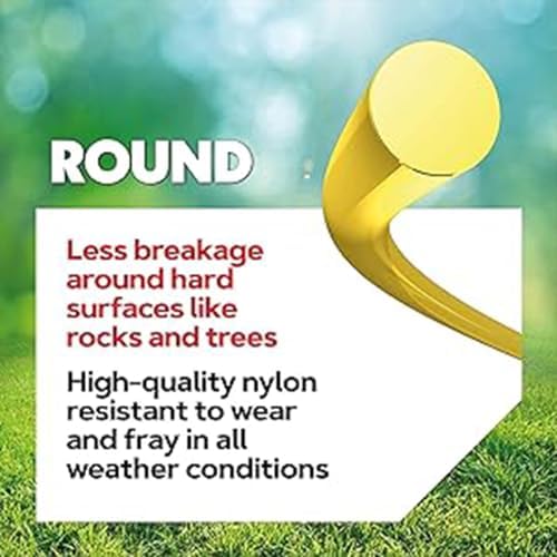 Oregon Mähfaden 3 mm Gelb für hohes Gras & Unkraut – Strapazierfähig für Rasentrimmer, 169 m Länge