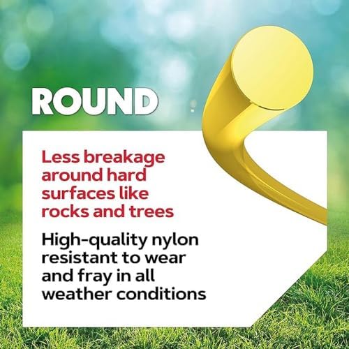 Oregon Mähfaden 3 mm Gelb für hohes Gras & Unkraut – Strapazierfähig für Rasentrimmer, 169 m Länge