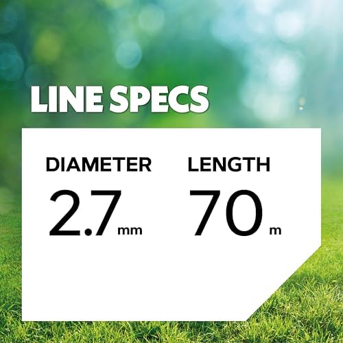 Oregon Mähfaden 3 mm Gelb für hohes Gras & Unkraut – Strapazierfähig für Rasentrimmer, 169 m Länge